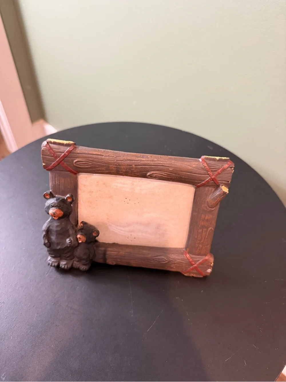 Rustic Brown Bear Picture Frame